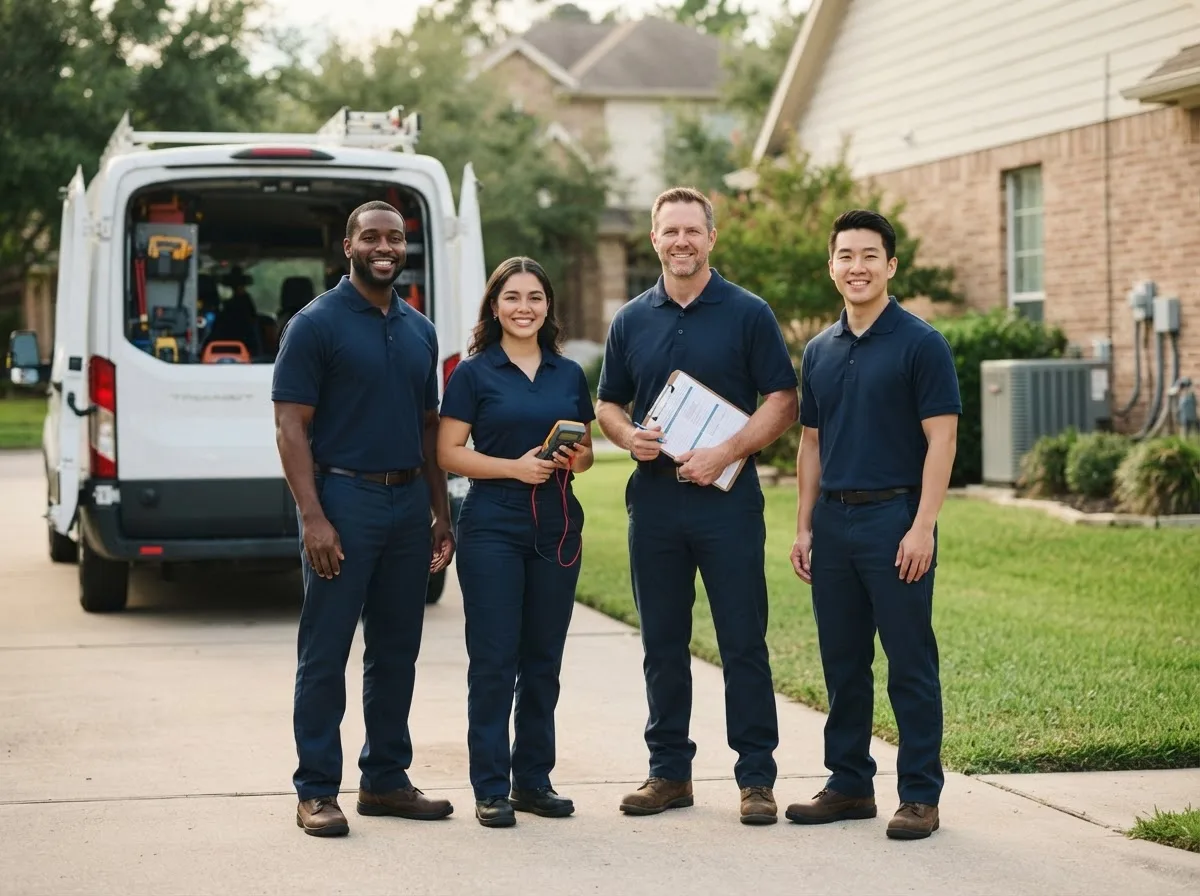 Certified HVAC technician near San Felipe, TX